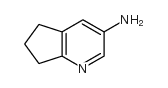 6,7-二氢-5H-环戊并[b]吡啶-3-胺结构式