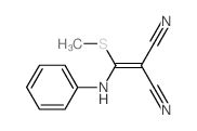 Propanedinitrile, [(methylthio)(phenylamino)methylene]- (en)结构式