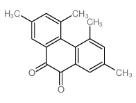 2,4,5,7-tetramethylphenanthrene-9,10-dione结构式
