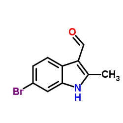 6-Bromo-2-methyl-1H-indole-3-carbaldehyde结构式