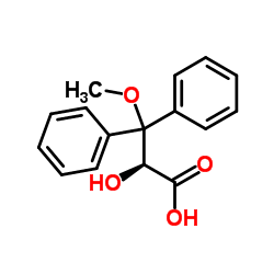 (S)-2-羟基-3-甲氧基-3,3-二苯基丙酸结构式