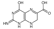 2-amino-4-oxo-7,8-dihydro-1H-pteridine-6-carboxylic acid结构式