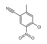4-chloro-2-methyl-5-nitrobenzonitrile结构式