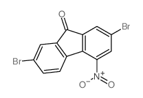 2,7-dibromo-4-nitro-fluoren-9-one结构式