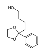 4-(2-phenyl-1,3-dioxolan-2-yl)butan-1-ol结构式