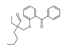 2-[(2-benzoylphenyl)sulfanylmethyl]-2-ethylhexanal结构式