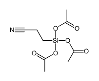 [diacetyloxy(2-cyanoethyl)silyl] acetate结构式
