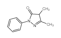 3,4-二甲基-1-苯基-1H-吡唑-5(4h)-酮结构式