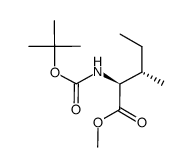 Boc-L-异亮氨酸甲酯结构式