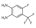 4-氟-5-(三氟甲基)苯-1,2-二胺结构式