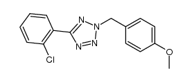 5-(2-chlorophenyl)-2-(4-methoxybenzyl)tetrazole结构式