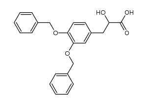 3-(3,4-bis(benzyloxy)phenyl)-2-hydroxypropanoic acid结构式