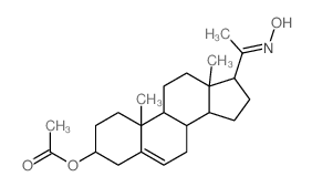 Pregn-5-en-20-one,3-(acetyloxy)-, 20-oxime, (3b)-结构式
