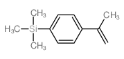 trimethyl-(4-prop-1-en-2-ylphenyl)silane结构式