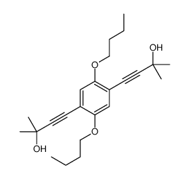 4,4''-(2,5-DIBUTOXY-1,4-PHENYLENE)BIS[2-METHYL-3-BUTYN-2-OL]结构式