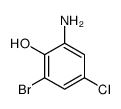2-amino-6-bromo-4-chlorophenol结构式