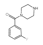(3-氟-苯基)-哌嗪-1-甲酮结构式
