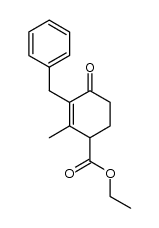 rac.-2-Benzyl-3-methyl-4-carbethoxy-&Delta;2-cyclohexenon-(1)结构式