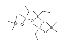 3,5,7-triethyl-1,1,1,3,5,7,9,9,9-nonamethyl-pentasiloxane结构式
