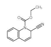 1(2H)-Quinolinecarboxylicacid, 2-cyano-, ethyl ester结构式