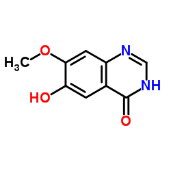 6-羟基-7-甲氧基-3H-喹唑啉-4-酮结构式