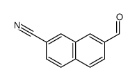 7-formylnaphthalene-2-carbonitrile结构式