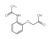 Acetic acid,2-[2-(acetylamino)phenoxy]-结构式