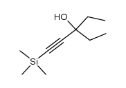 3-ethyl-1-trimethylsilanyl-pent-1-yn-3-ol结构式