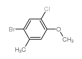 4-溴-2-氯-5-甲基苯甲醚结构式