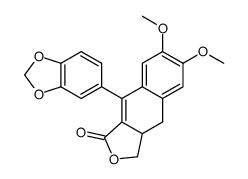 (+)-9-(1,3-Benzodioxol-5-yl)-3a,4-dihydro-6,7-dimethoxynaphtho[2,3-c]furan-1(3H)-one结构式