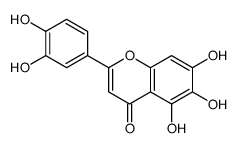 2-(3,4-dihydroxyphenyl)-5,6,7-trihydroxychromen-4-one结构式