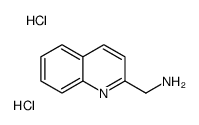 C-Quinolin-2-yl-methylamine dihydrochloride结构式