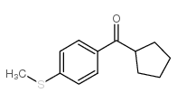 CYCLOPENTYL 4-THIOMETHYLPHENYL KETONE结构式