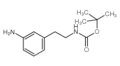 [2-(3-氨基苯基)乙基]氨基甲酸叔丁酯结构式