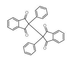 (2,2-BIINDAN)-1,1,3,3-TETRONE, 2,2-DIPHENYL-结构式