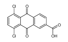 5,8-dichloro-9,10-dihydro-9,10-dioxo-2-anthroic acid结构式