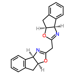 (+)-2,2'-亚甲基双[(3aR,8aS)-3a,8a-二氢-8H-茚苯[1,2-d]并恶唑结构式