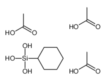 acetic acid,cyclohexyl(trihydroxy)silane结构式