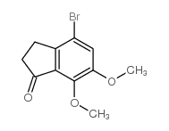 4-溴-6,7-二甲氧基茚酮结构式