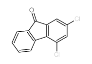 9H-Fluoren-9-one,2,4-dichloro-结构式