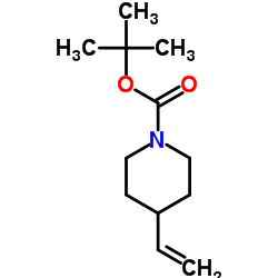 4-乙烯基哌啶-1-甲酸叔丁酯结构式