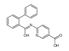 6-[(2-phenylbenzoyl)amino]pyridine-3-carboxylic acid结构式