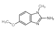 2-氨基-5-甲氧基-1-甲基苯并咪唑结构式