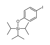 (4-iodophenoxy)-tri(propan-2-yl)silane结构式