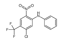 5-chloro-2-nitro-N-phenyl-4-(trifluoromethyl)aniline结构式