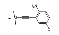 4-chloro-2-((trimethylsilyl)ethynyl)aniline结构式