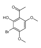 1-(3-bromo-2-hydroxy-4,6-dimethoxyphenyl)ethanone结构式
