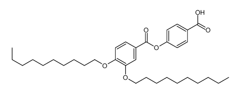 4-(3,4-didecoxybenzoyl)oxybenzoic acid结构式