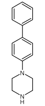 1-(4-联苯基)-哌嗪结构式