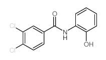 3,4-dichloro-N-(2-hydroxyphenyl)benzamide结构式